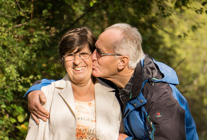 Man showing appreciation to his partner